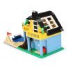 WANGE 3310 non  NHÀ NGHỈ MÁT NHÌN RA BIỂN bộ đồ chơi xếp lắp ráp ghép mô hình City SEAVIEW HOLIDAY HOME Thành Phố 386 khối