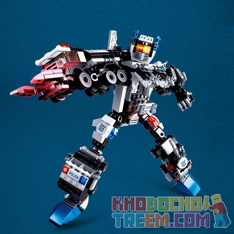 SLUBAN M38-B0635 B0635 0635 M38B0635 38-B0635 non  SWAT GOD OF WAR 6 TRONG 1 bộ đồ chơi xếp lắp ráp ghép mô hình Transformers Robot Đại Chiến Người Máy Biến Hình 384 khối