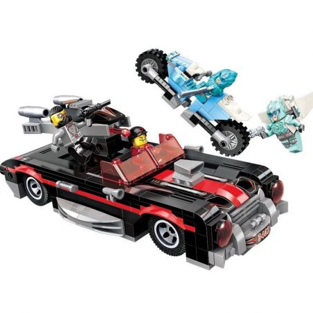 Enlighten 3402 Qman 3402 non  SIÊU XE BÓNG bộ đồ chơi xếp lắp ráp ghép mô hình Power Squad Biệt Đội Siêu Đẳng 371 khối