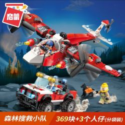 Enlighten 2805 Qman 2805 non  ĐỘI TÌM KIẾM CỨU NẠN RỪNG bộ đồ chơi xếp lắp ráp ghép mô hình Fire Rescure FIRERESCUE Cứu Hỏa 369 khối