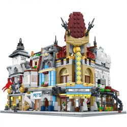 SEMBO WEKKI VIGGI SD6303 6303 non  RẠP CHIẾU PHIM CUNG ĐIỆN bộ đồ chơi xếp lắp ráp ghép mô hình Creator SEMBO BLOCK Sáng Tạo 369 khối