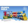 XINGBAO XB-01112 01112 XB01112 non  TÀU THAM QUAN bộ đồ chơi xếp lắp ráp ghép mô hình Colorful World COLORFUL WORLD MINI TRAIN Thế Giới Sắc Màu 369 khối