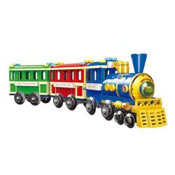 XINGBAO XB-01112 01112 XB01112 non  TÀU THAM QUAN bộ đồ chơi xếp lắp ráp ghép mô hình Colorful World COLORFUL WORLD MINI TRAIN Thế Giới Sắc Màu 369 khối