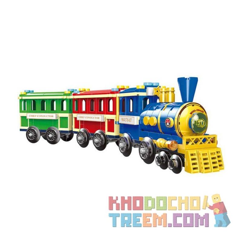 XINGBAO XB-01112 01112 XB01112 non  TÀU THAM QUAN bộ đồ chơi xếp lắp ráp ghép mô hình Colorful World COLORFUL WORLD MINI TRAIN Thế Giới Sắc Màu 369 khối