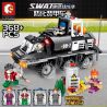 SEMBO 102367 non  XE BỌC THÉP HÓA HỌC bộ đồ chơi xếp lắp ráp ghép mô hình Swat Special Force Đặc Nhiệm 368 khối