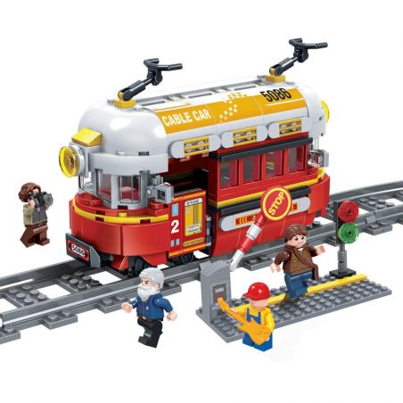 Winner 5086 non  TÀU DING DING bộ đồ chơi xếp lắp ráp ghép mô hình Trains Tàu Hỏa 361 khối