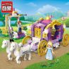 Enlighten 2605 Qman 2605 non  VIOLET ROYAL CAR. bộ đồ chơi xếp lắp ráp ghép mô hình Prinecess Leah PRINECESS LEAH VIOLET CARRIAGE Công Chúa Leah 358 khối