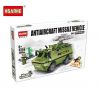 HSANHE 6458 Xếp hình kiểu  CLASSIC Anti-Aircraft Missile Vehicle Phương Tiện Tên Lửa Phòng Không 355 khối