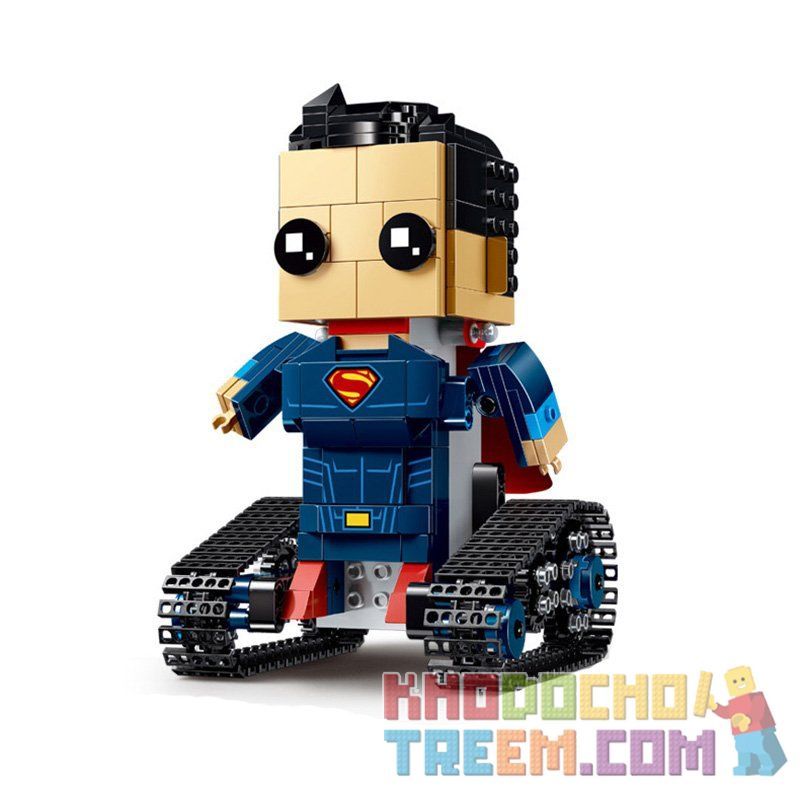 MouldKing 13040 Mould King 13040 non  SIÊU NHÂN ĐẦU VUÔNG bộ đồ chơi xếp lắp ráp ghép mô hình Walking Brick WALKING BRICK SUPER-BLOCK MAN Búp Bê Biết Đi 354 khối