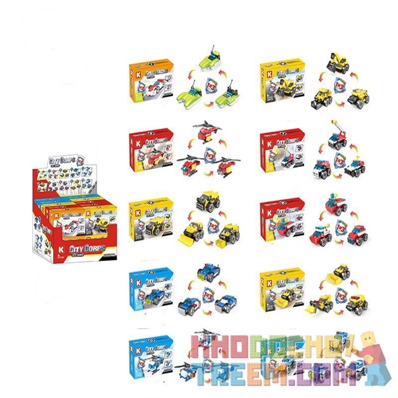 LE DI PIN 61001 Xếp hình kiểu  全城总动员 Huy động Thành Phố 734 khối