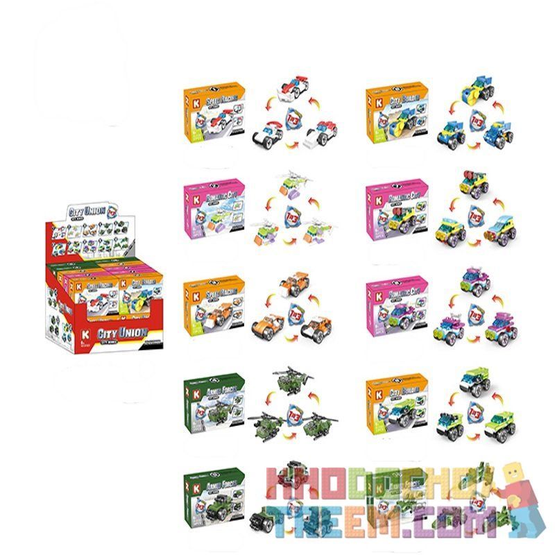 LE DI PIN 61002 Xếp hình kiểu  CITY Transport In City Phương Tiện Xây Dựng 2 724 khối