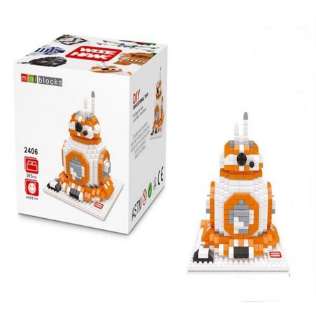 WISE HAWK 2406 Xếp hình kiểu Nanoblock Robot In Star War Robot Trong Chiến Tranh Giữa Các Vì Sao 592 khối