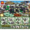 LELE 36013 non  BỘ LẮP RÁP VỚI 4 BAO GỒM MỘT XE TẢI BẮN TÊN LỬA Ô TÔ GẮN SÚNG 6 NÒNG VÀ 2 TRẠM NGHỈ bộ đồ chơi xếp lắp ráp ghép mô hình Pubg Battlegrounds Bắn Súng 378 khối