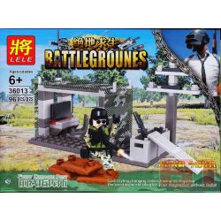 LELE 36013 non  BỘ LẮP RÁP VỚI 4 BAO GỒM MỘT XE TẢI BẮN TÊN LỬA Ô TÔ GẮN SÚNG 6 NÒNG VÀ 2 TRẠM NGHỈ bộ đồ chơi xếp lắp ráp ghép mô hình Pubg Battlegrounds Bắn Súng 378 khối
