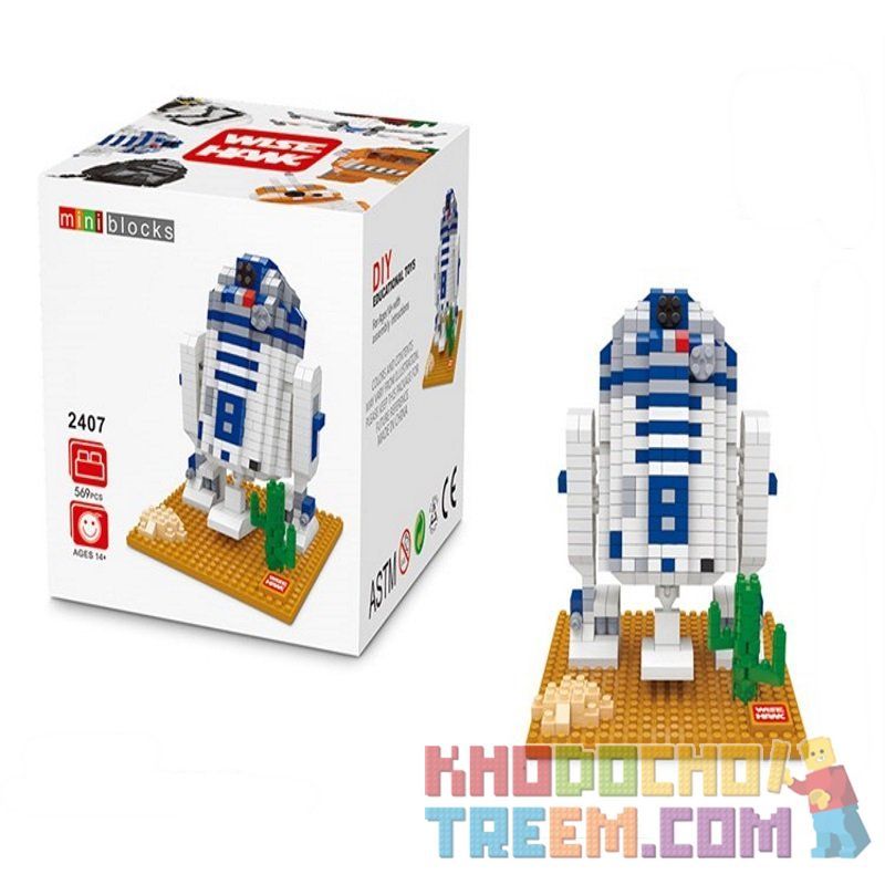 WISE HAWK 2407 Xếp hình kiểu Nanoblock Robot Người Máy 569 khối