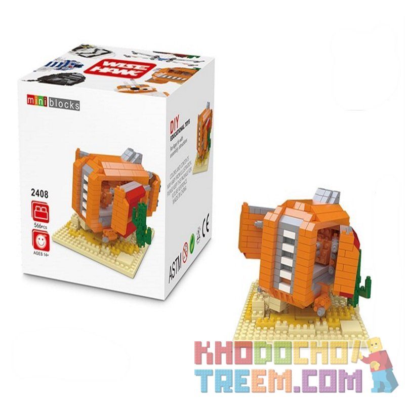 WISE HAWK 2408 Xếp hình kiểu Nanoblock Miniature Particles Hạt Thu Nhỏ 566 khối