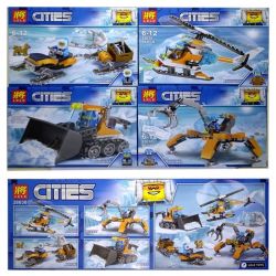 LELE 28030 non  XẾP HÌNH GỒM MÁY BAY TRỰC THĂNG CẦN CẨU CHUYỂN BĂNG VÀ XÚC bộ đồ chơi xếp lắp ráp ghép mô hình City CITIES Thành Phố 378 khối