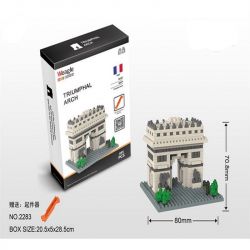 WISE HAWK 2283 Xếp hình kiểu Nanoblock ARCHITECTURE Triumphal Arch Khải Hoàn Môn 495 khối