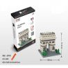 WISE HAWK 2283 Xếp hình kiểu Nanoblock ARCHITECTURE Triumphal Arch Khải Hoàn Môn 495 khối