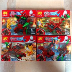 LELE 39164 non  4 TRONG MỘT CUỘC CHIẾN CỦA SIEU NHÂN ĐIỆN QUANG VỚI QUÁI VẬT BỌ CẠP VÀ KHỦNG LONG BẠO CHÚA bộ đồ chơi xếp lắp ráp ghép mô hình Ultraman Vệ Binh Vũ Trụ Siêu Nhân Điện Quang 374 khối