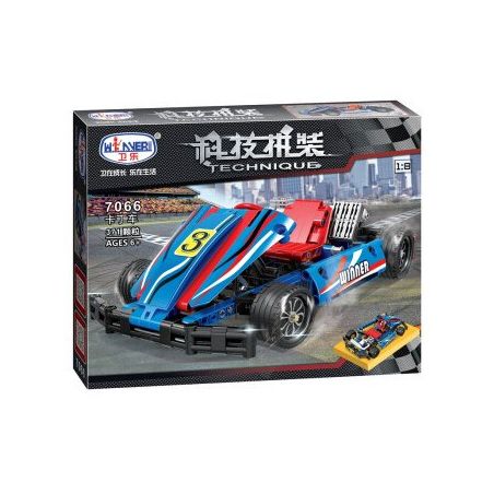 Winner 7066 non  XE ĐUA F1 MÀU XANH tỷ lệ 1:8 bộ đồ chơi xếp lắp ráp ghép mô hình  THE KART Kỹ Thuật Công Nghệ Cao Mô Hình Phương Tiện 371 khối