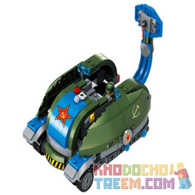 Kazi KY81014 81014 non  XE CƠ SỞ CỦA LIÊN XÔ bộ đồ chơi xếp lắp ráp ghép mô hình Red Alert 3 Báo Động Đỏ 3 367 khối