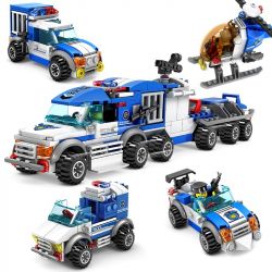 Kazi KY67252 67252 non  XE CHỈ HUY HỘ TỐNG LỚN 4IN1 KIỂU bộ đồ chơi xếp lắp ráp ghép mô hình Police CITY POLICE Cảnh Sát 367 khối