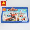 WANGE 36021 Xếp hình kiểu  FIRE RESCURE Firefighting Helicopter Máy Bay Trực Thăng Chữa Cháy 352 khối