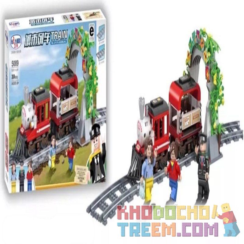 Winner 5089 non  XE LỬA SỐ HIỆU 5089 bộ đồ chơi xếp lắp ráp ghép mô hình Trains Tàu Hỏa 364 khối