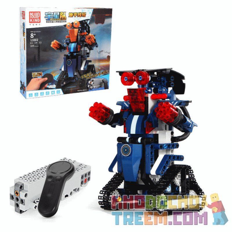 MouldKing 13002 Mould King 13002 non  NGƯỜI MÁY ĐIỀU KHIỂN TỪ XA bộ đồ chơi xếp lắp ráp ghép mô hình Walking Brick SMART BUILD CREATIVE PLAY Búp Bê Biết Đi 349 khối