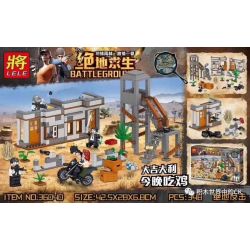 LELE 36040 non  TRẬN CHIẾN SINH TỒN Ở MYRAMA bộ đồ chơi xếp lắp ráp ghép mô hình Pubg Battlegrounds Bắn Súng 348 khối