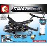 SEMBO 102527 non  MÁY BAY VẬN TẢI CỦA LỰC LƯỢNG CẢNH SÁT bộ đồ chơi xếp lắp ráp ghép mô hình Swat Special Force Đặc Nhiệm 1872 khối