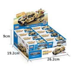 GUDI 8718 non  XE CHUYÊN DỤNG PHÒNG THỦ MÁY BAY ĐƯỢC LẮP RÁP BỞI PHẢN LỰC TRỰC THĂNG BỌC THÉP TĂNG TÀU NGẦM bộ đồ chơi xếp lắp ráp ghép mô hình Military Army SUPER SENTAI Quân Sự Bộ Đội 352 khối