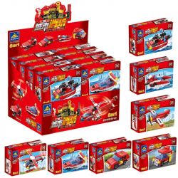 Kazi KY80514 80514 non  MÁY BAY CHỮA CHÁY ĐƯỢC LẮP BỞI 8 PHƯƠNG TIỆN NHỎ GỒM TRỰC THĂNG Ô TÔ CA NÔ XE TRƯỢT TUYẾT. bộ đồ chơi xếp lắp ráp ghép mô hình Fire Rescure CITY FIRE SERIES Cứu Hỏa 349 khối