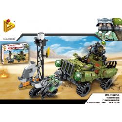 PanlosBrick 631005A Panlos Brick 631005A non  XE TẢI QUẤN SỰ TRUY BẮT TỘI PHẠM bộ đồ chơi xếp lắp ráp ghép mô hình Justice Action Thi Hành Công Lý 343 khối