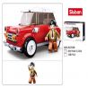 SLUBAN M38 non  XE CỔ 4 bộ đồ chơi xếp lắp ráp ghép mô hình Racers MODEL BRICKS Đua Tốc Độ 658 khối