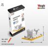 WISE HAWK 2284 Xếp hình kiểu Nanoblock ARCHITECTURE Parthenon Temple Đền Parthenon 559 khối