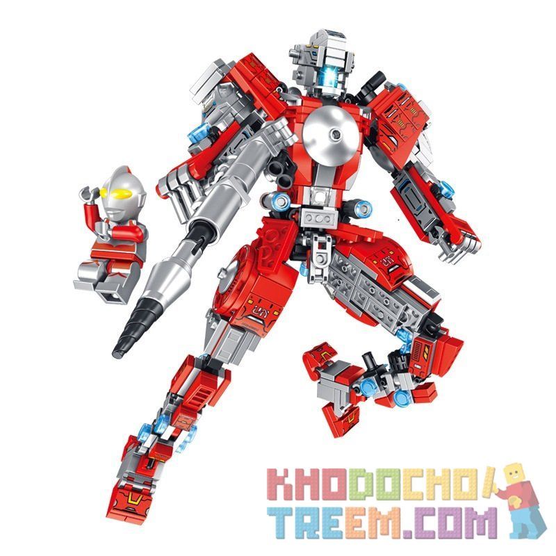 PanlosBrick 690011 Panlos Brick 690011 non  ULTRAMAN THẾ HỆ ĐẦU TIÊN bộ đồ chơi xếp lắp ráp ghép mô hình Vệ Binh Vũ Trụ Siêu Nhân Điện Quang 556 khối