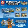 SEMBO SD9354 9354 SD9355 9355 SD9356 9356 SD9357 9357 non  CỨU HỘ THÀNH PHỐ 4 LOẠI bộ đồ chơi xếp lắp ráp ghép mô hình Rescue Team Đội Cứu Hộ 561 khối