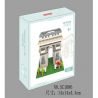 SCHESS SC1086 1086 Xếp hình kiểu NANOBLOCK DIAMOND BLOCK Arc De Triumphal Khải Hoàn Môn 553 khối