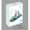 SCHESS SC1087 1087 Xếp hình kiểu NANOBLOCK DIAMOND BLOCK London Bridge Cầu Luân Đôn 551 khối