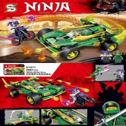 SHENG YUAN SY SY977 non  XE ĐUA CỦA LLOYD bộ đồ chơi xếp lắp ráp ghép mô hình The  Ninjago Movie NINJA THUNDER SWORDSMAN Ninja Lốc Xoáy 290 khối