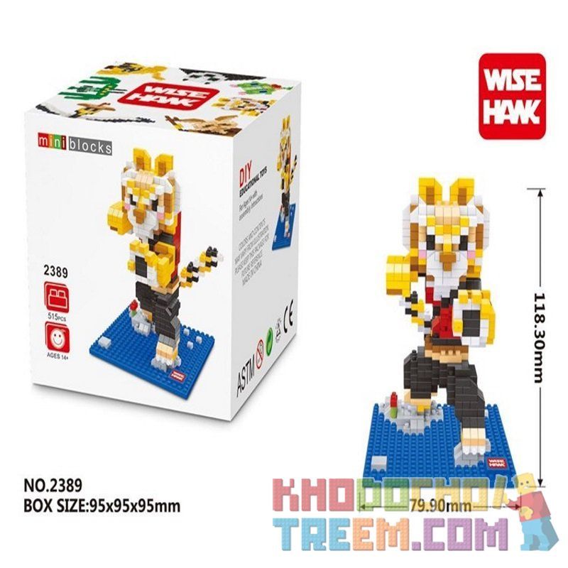 WISE HAWK 2389 Xếp hình kiểu Nanoblock KUNG FU PANDA Master Tigress Hổ Chủ 515 khối