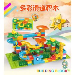 FEELO 1600A Xếp hình kiểu    Smart Slide Assembly Lắp Ráp Cầu Trượt Thông Minh 145 khối