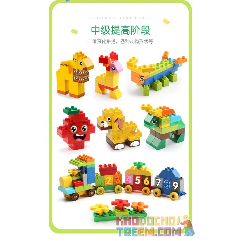 FEELO 1616 Xếp hình kiểu    Smart Block Assembly Lắp Ráp Khối Thông Minh 130 khối