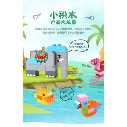 FEELO 1616 Xếp hình kiểu    Smart Block Assembly Lắp Ráp Khối Thông Minh 130 khối