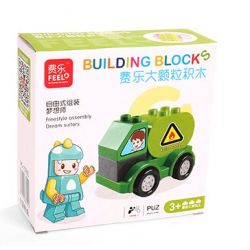 FEELO 1601B Xếp hình kiểu    Tanker Lắp Ráp Xe Chở Dầu 7 khối