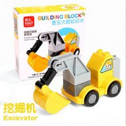 FEELO 1601E Xếp hình kiểu    Excavator Máy Xúc 9 khối