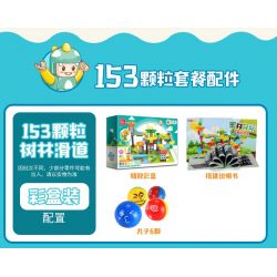 FEELO 1609 Xếp hình kiểu    Big Particle Slide Pipe Ống Trượt Hạt Lớn 158 khối