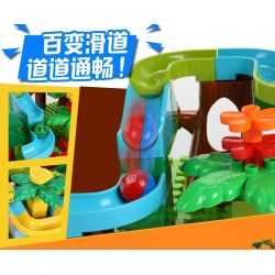 FEELO 1609 Xếp hình kiểu    Big Particle Slide Pipe Ống Trượt Hạt Lớn 158 khối